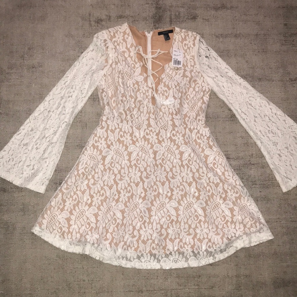 Lace White Dress